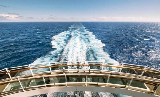 Achterzijde schip MSC Seaside